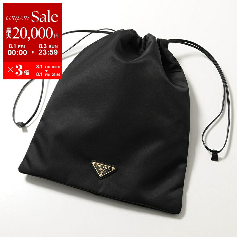 PRADA★プラダ★Re-Naylon ポーチバッグ★1NE369 直営店買付】プラダ☆Re Nylon ドローストリングポーチ 1NE369