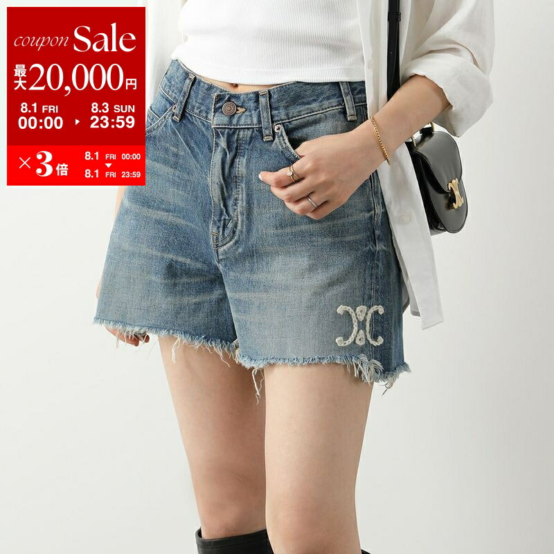 CELINE セリーヌ トリオンフ ロゴ デニム ショートパンツ ダメージ加工 楽天市場】CELINE セリーヌ Wash Denim Skate Shorts ショート