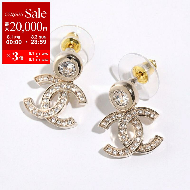 CHANELピアス 待望の再入荷！！】CHANEL ピアス メタル&ストラス ココマーク