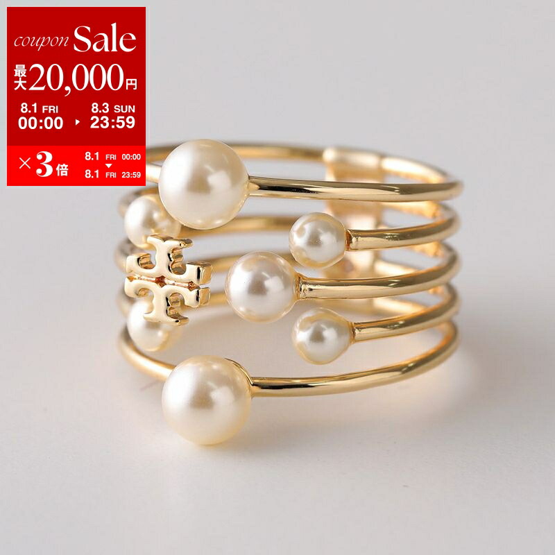 【トリーバーチ】ゴールドリング パールとチャーム付き キラ パール リングセット: レディース リング | Tory Burch JP