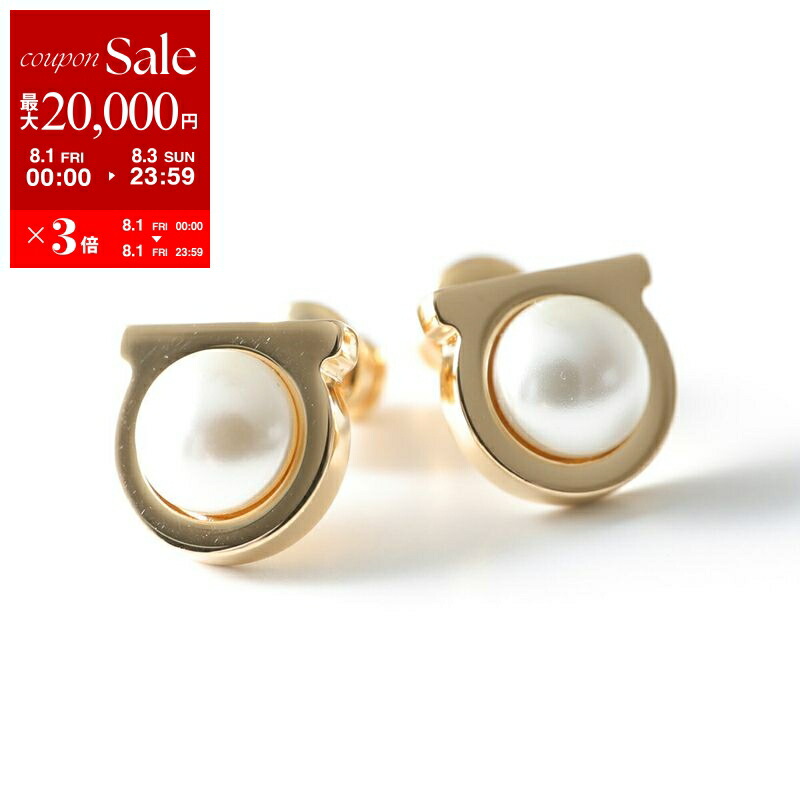 【美品】フェラガモ ヴァラ ラインストーン ピアス ゴールド  両耳 Salvatore Ferragamo - 【美品】フェラガモ ヴァラ ライン