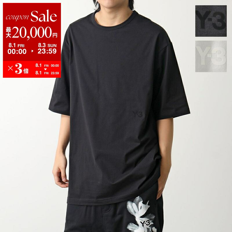 ☆【アディダス】ワイスリー Y3 Tシャツ 半袖 クルーネック 綿100％ M Y-3 ワイスリー Tシャツ クルーネック 半袖 ロゴ コットン100