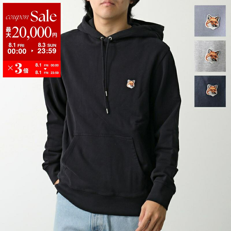 MAISON KITSUNE◆パーカー/S/コットン/BLK/MW00704KM0307// メゾンキツネ MAISON KITSUNE パーカー フーディー ボールド