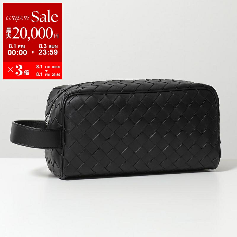 黒のレザークラッチバッグ　ボッテガ BOTTEGA VENETA - ボッテガヴェネタ BOTTEGAVENETA セカンド