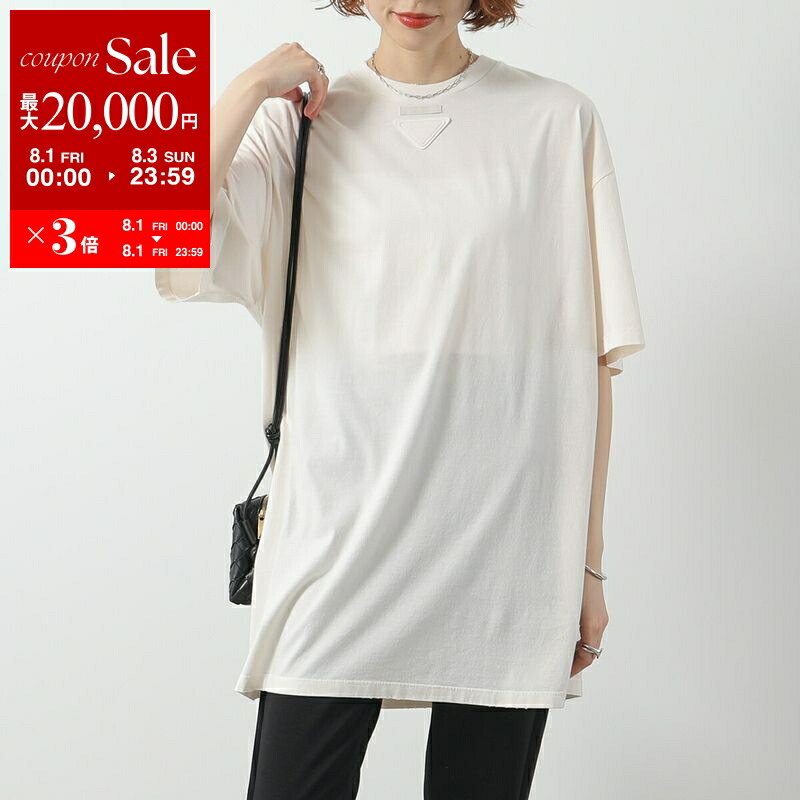 PRADA プラダ レディース Vネック Tシャツ 半袖ニット 72％コットン PRADA プラダ レディース Vネック Tシャツ 半袖ニット 72
