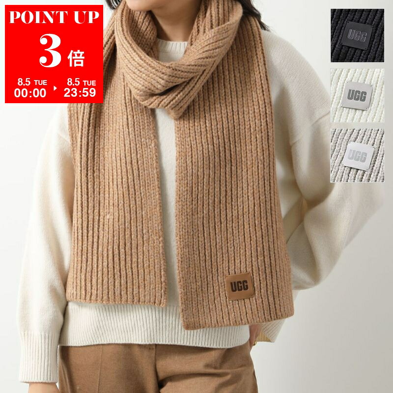 フリーター　UGG ロゴ　ブラウン　マフラー 楽天市場】UGG アグ W CHUNKY RIB KNIT SCARF チャンキー