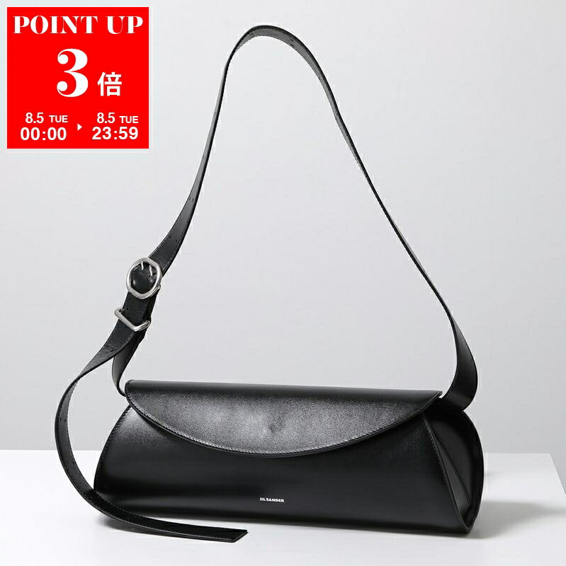 JIL SANDER ジルサンダー ラージ ショルダーバッグ 関税送料無料 JIL SANDER ジルサンダー ショルダーバッグ LINK POUCH ブラック