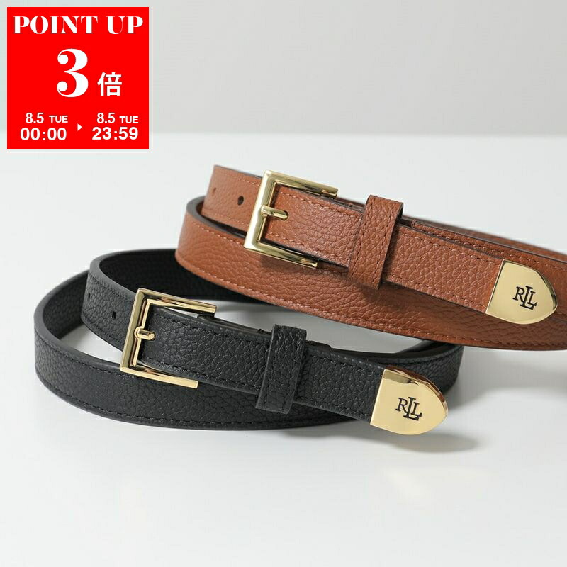 新品 LAUREN RALPH LAUREN デザイン レザー サッシュベルト LAUREN RALPH Lauren Ralph ラルフローレン ベルト OVAL REV