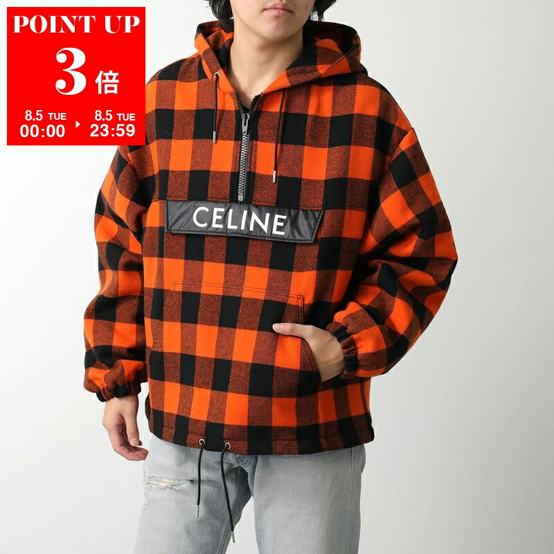 楽天市場】CELINE セリーヌ フーディー 2Y35D450I.38AW メンズ