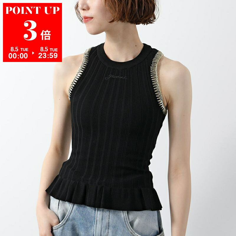 楽天市場】GANNI ガニー ブラウス 3D Jacquard Sleeveless