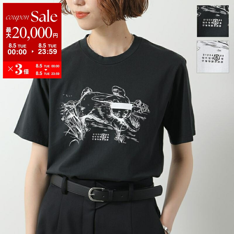 MM6 ⭐クロップドTシャツ ブラック 半袖 MM6 - MM6 Maison Margiela キッズ クロップロゴTシャツ