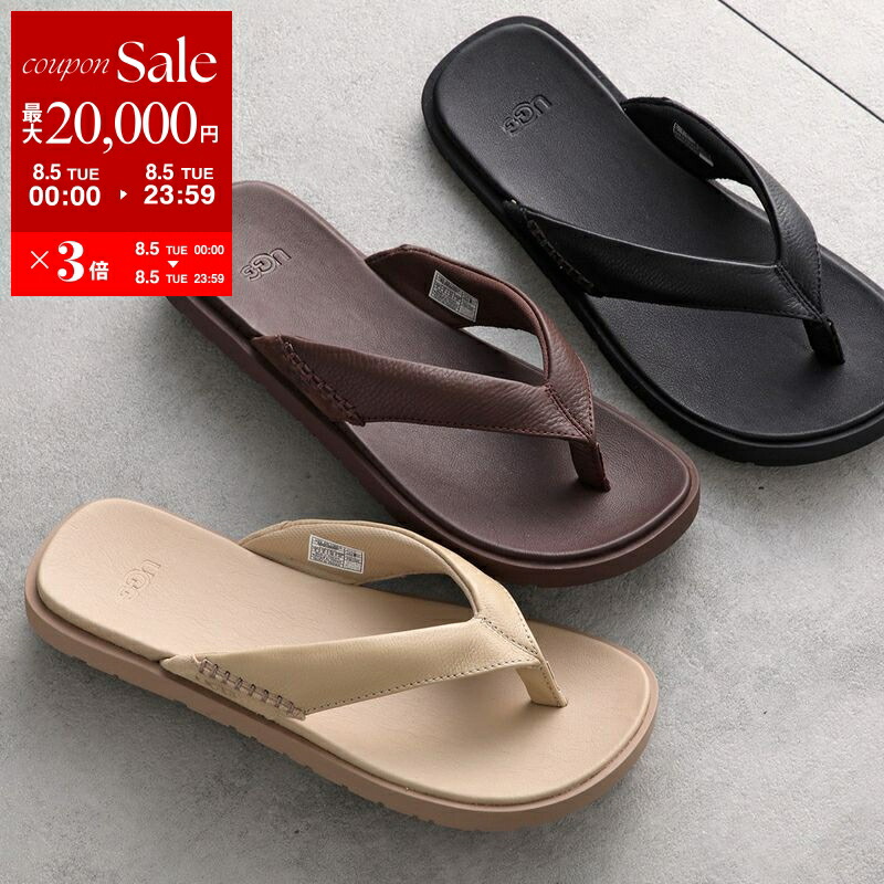 楽天市場】UGG アグ サンダル SEASIDE FLIP LEATHER 1102690