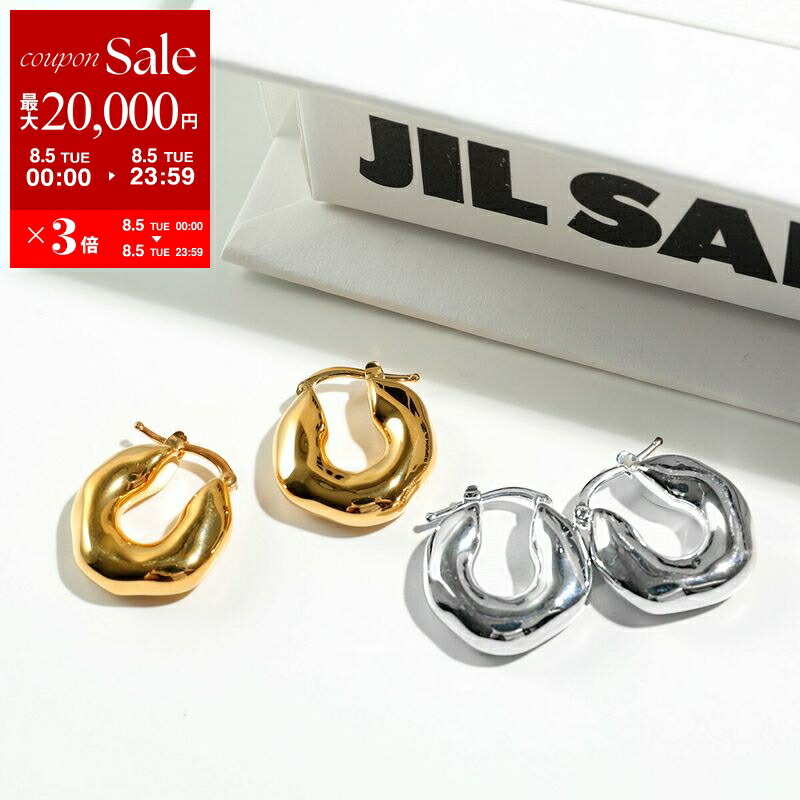 JIL SANDER ロゴエングレーブサークルイヤリング JIL SANDER(ジル サンダー)のCLASSIC ROUND EARRINGS 7通販