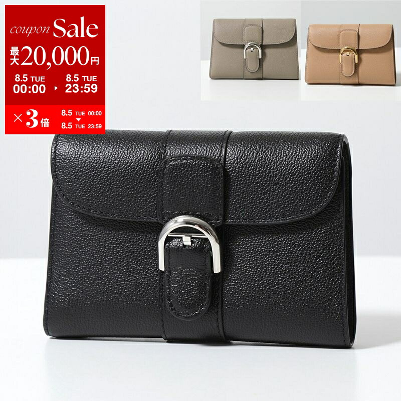 美品！DELVAUX プレッセトライフォールドウォレットミニ財布　三つ折り財布 デルヴォー 三つ折り財布 Presse Trifold プレッセ トリ