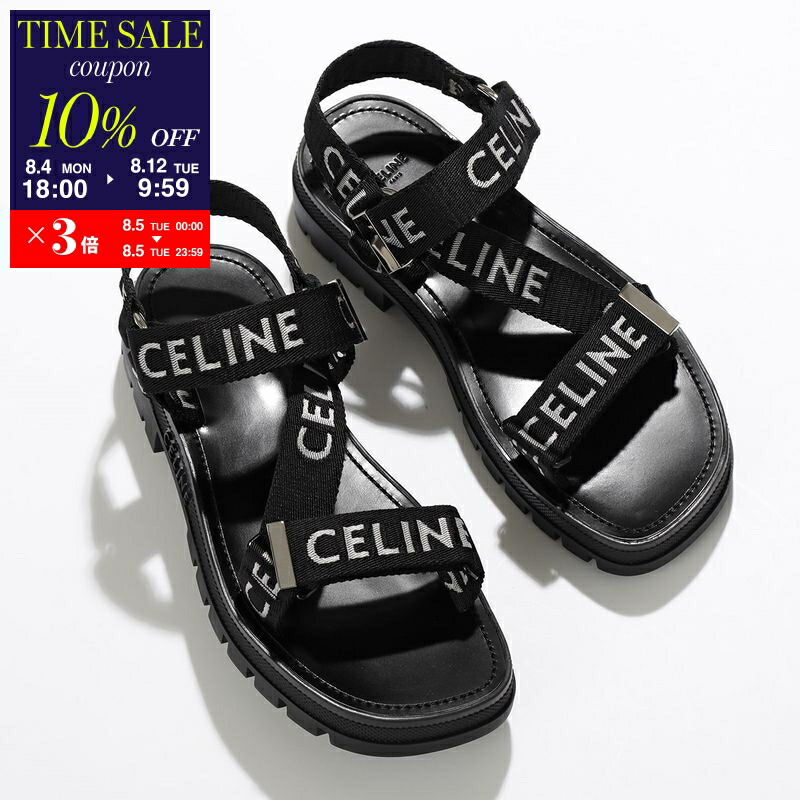 em⭐︎未使用⭐︎セリーヌ　ロゴサンダル　37 CELINE】CELINE ブロックスライド メッシュ＆テキスタイル
