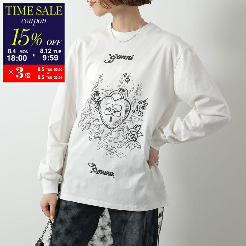 GANNI 星と月がプリントされたホワイトTシャツ GANNI 星と月がプリントされたホワイトTシャツ - メルカリ