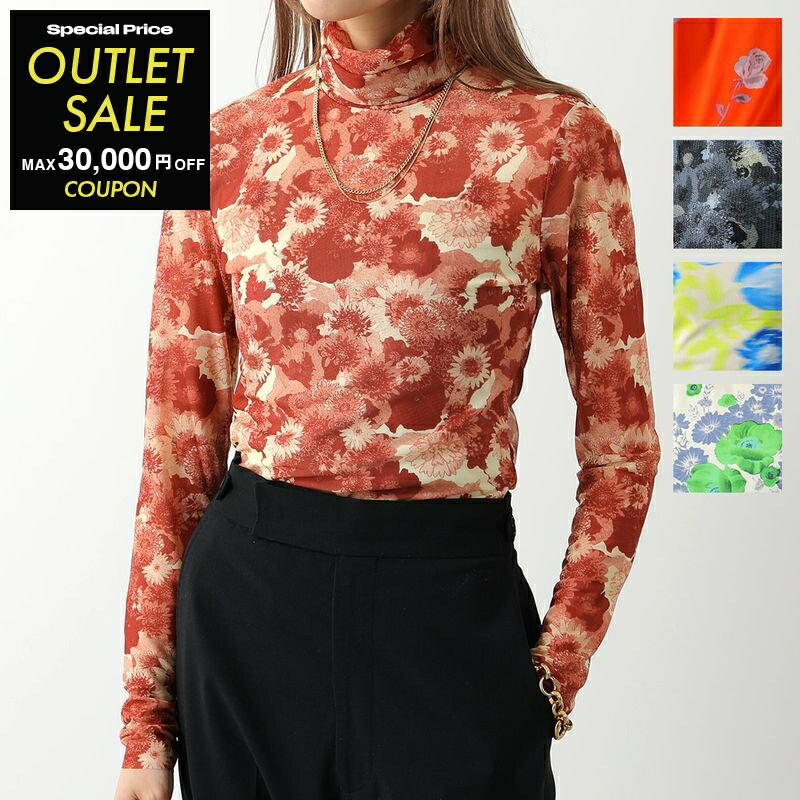 GANNI ガニー ブラウス Crinkled ette Smock Blouse F8611 6588 レディース ペプラム Uネック ギャザー 五分袖 099/Black ガニー GANNI GANNI ブラウス Crinkled Georgette Smock Blouse
