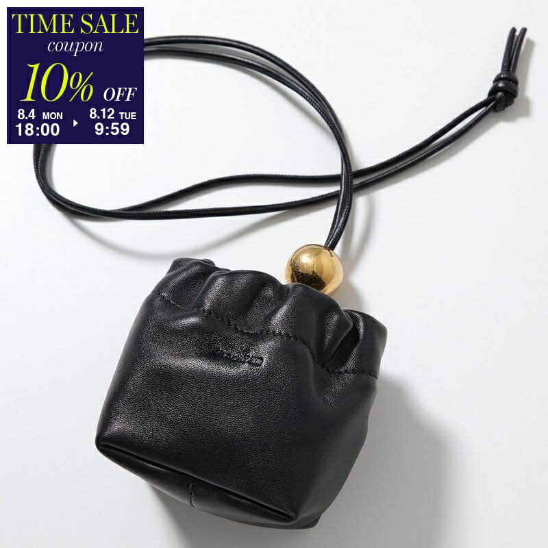 （sale) ジルサンダー ハンドバッグ 女性 皮革 黒 ジルサンダー Jil Sander ショルダーバッグ ハロー ミニ財布