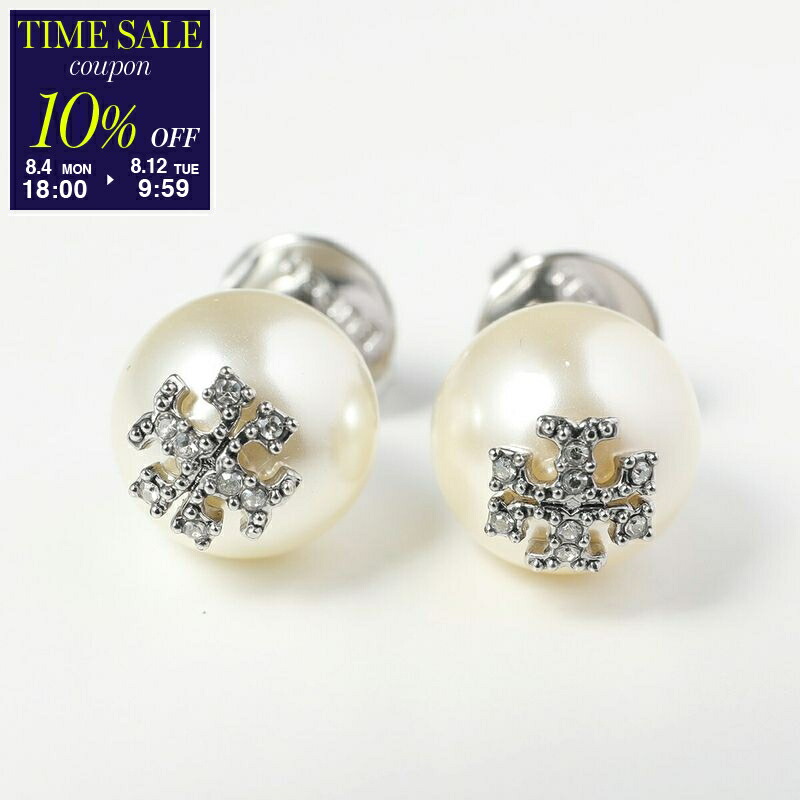 [TORY BURCH] パール×クリスタル ダブルフープピアス 360321461_3.jpg