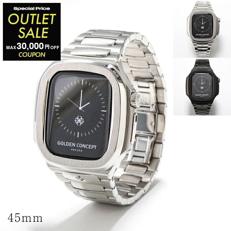 【正規品未使用】ゴールデンコンセプト　シルバー/ブラック Apple Watch Case / RSTIII49 - Oyama Steel – ゴールデン