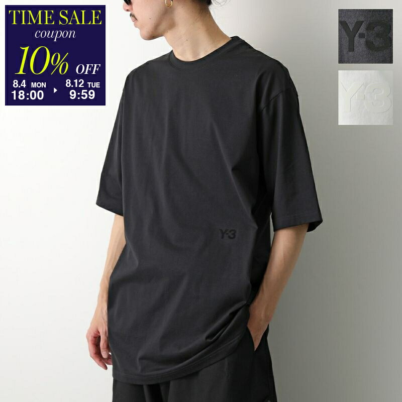 【美品】Y-3 ワイスリー　Tシャツ 半袖　黒　ビッグロゴ　人気 Y-3のTシャツ】メンズ用！人気ブランド、ワイスリーの半袖T