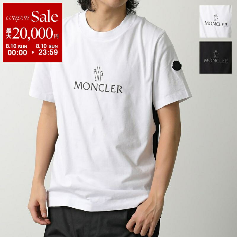 モンクレール☆クルーネックTシャツ 半袖 ビックロゴT 白Tシャツ ホワイト×黒 楽天市場】【8/10限定・最大2万円OFFクーポン配布中】MONCLER