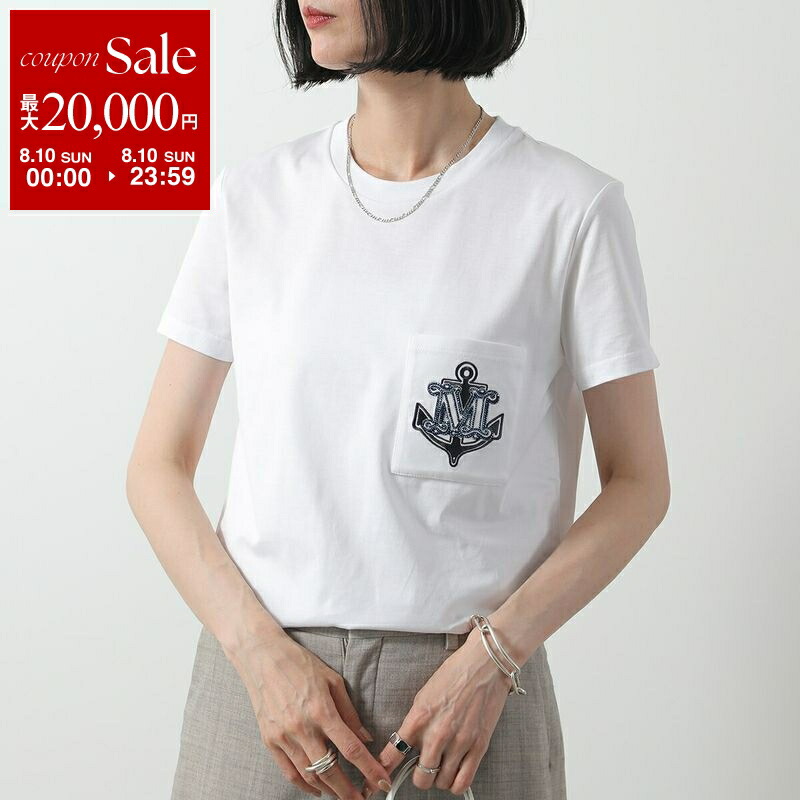 極美品[マックスマーラ] クルーネックTシャツ/PARK M ホワイト Max Mara MAX MARA マックスマーラ Tシャツ PARK レディース