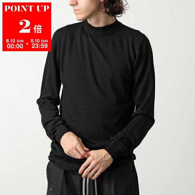 【未使用級】19FW Rick Owens モックネックニット　ブラック 楽天市場】Rick Owens リックオウエンス ニット RU02D6625 M