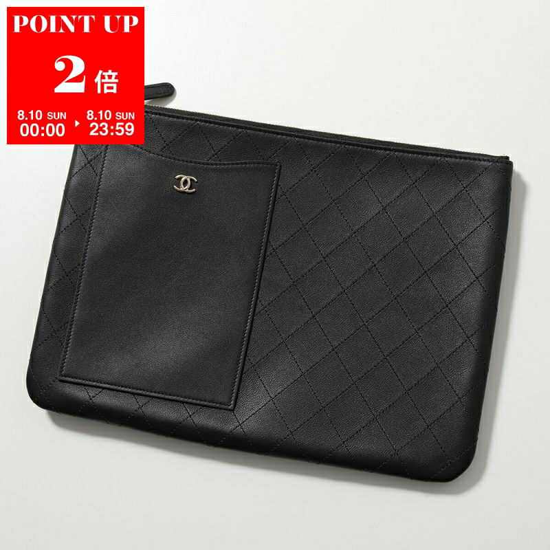 【美品】ロエベ エンボスロゴ シボ革 リスト付きポーチ クラッチバッグ 黒 370115310_5.jpg