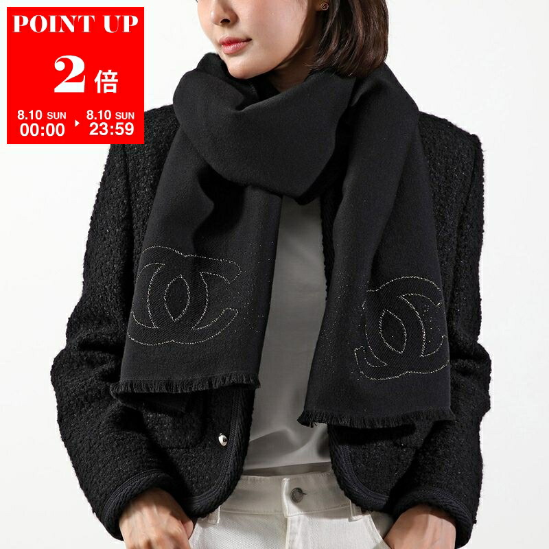 CHANEL シャネル　ニットストール帽子セット CHANEL シャネル ニット帽 AAA204 B17041 レディース カシミヤ