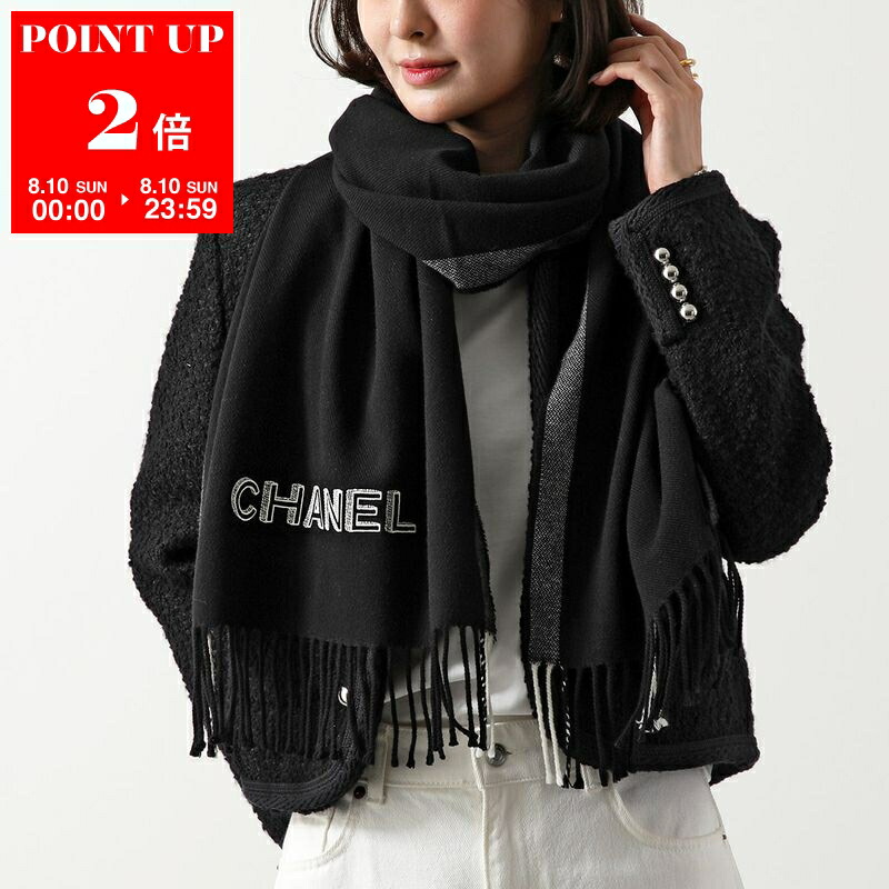 CHANEL マフラーストール CHANEL マフラー AAA357 B17743 ウール ニット(506764890