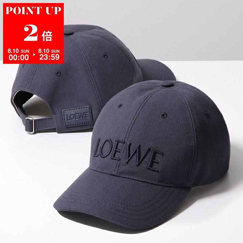 洗練されたデザイン◆LOEWE◆ロゴ刺繍入り ベースボールキャップ LOEWE ロエベ ベースボールキャップ キャップ 帽子 ロゴ 刺繍