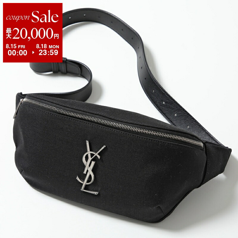 SAINT LAURENT レザー　ボディバッグ シティ ボディバッグ（ECONYL®/スムースレザー/ナイロン