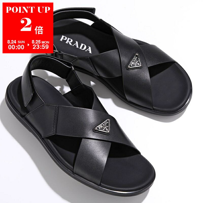 PRADA ブラック サンダル ブラック プラダ モノリス ラバー サンダル | PRADA