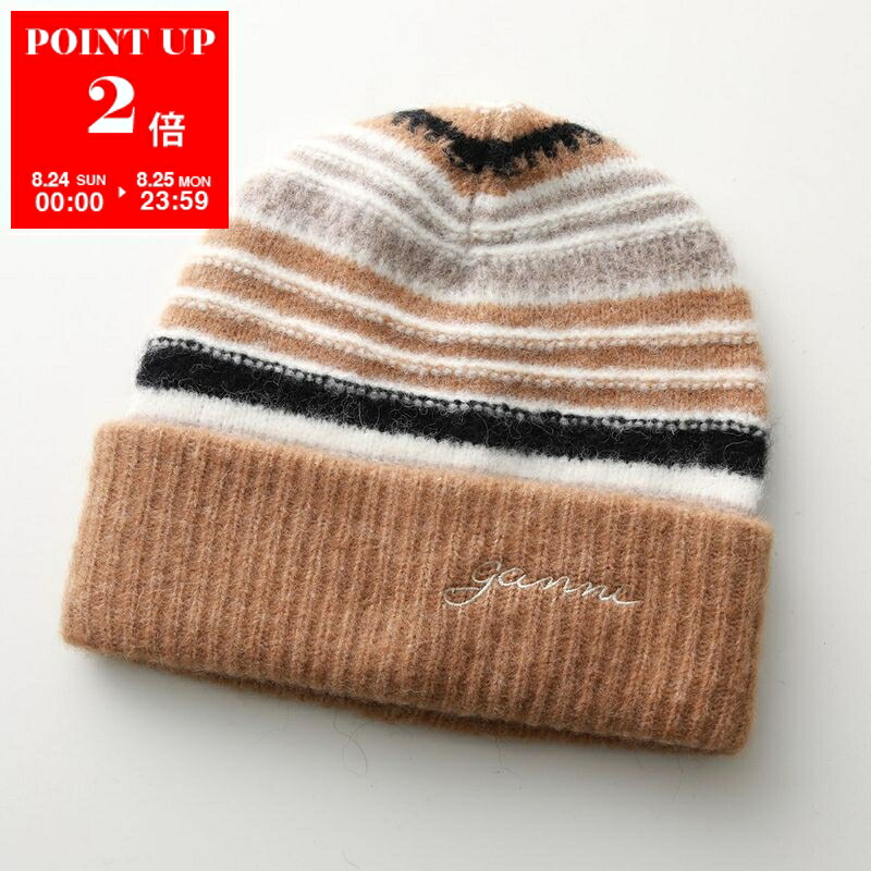 GANNI ベージュ ニット帽 フリーサイズ 楽天市場】GANNI ガニー ニット帽 Structured Rib Beanie A4429
