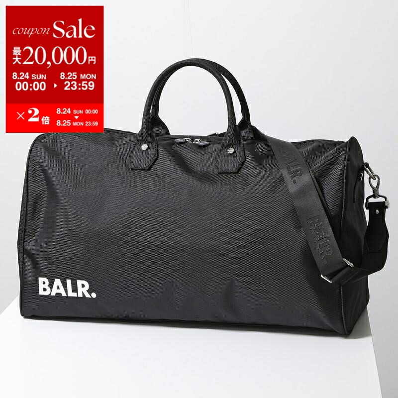 BALR. ブラック ボストンバッグ BALR. ボーラー ボストンバッグ 2WAY/ジムバッグ/BT LEATHER