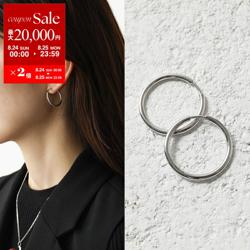 ジルサンダーフープピアス JSWU837312 JIL SANDER ジルサンダー （JIL SANDER） フープ ロゴ ピアス
