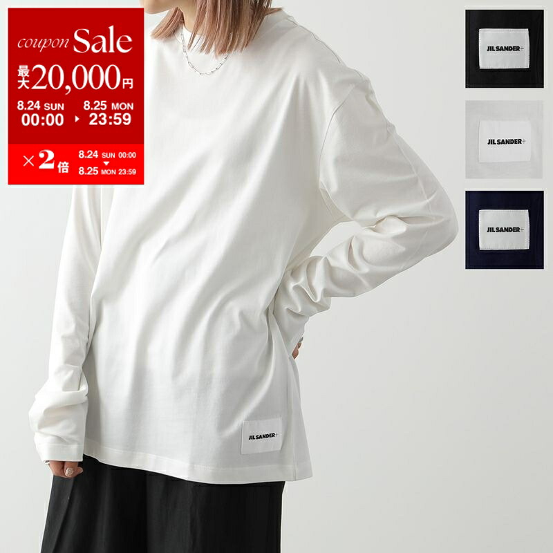 【単品】 JIL SANDER+ ロングスリーブ Tシャツ ホワイト M JIL SANDER(ジル サンダー)｜LOGO ロングスリーブTシャツ