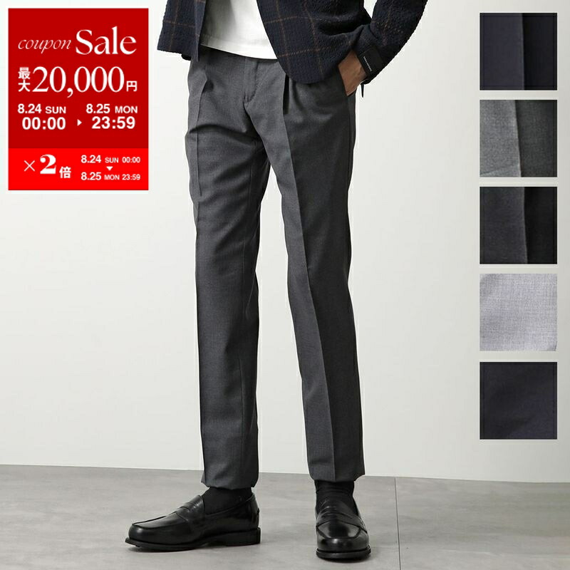 PTトリノ 2プリーツ ウールパンツ46 PT TORINO Carrot Fit ウール 2プリーツパンツ