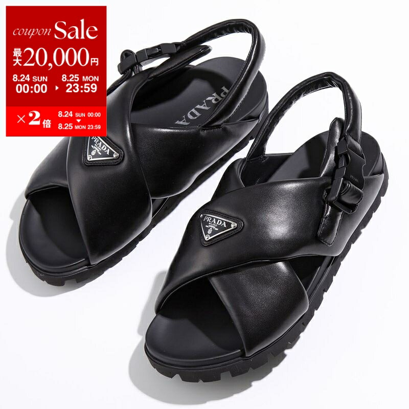 楽天市場】PRADA プラダ サンダル メンズ 靴 トライアングルロゴ
