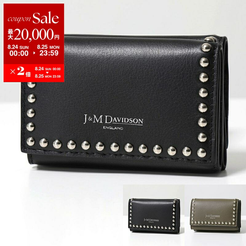 J&M DAVIDSON (ジェイ&エム デヴィッドソン) 三つ折り ミニ財布 ジェイアンドエムデヴィッドソン 三つ折り財布 ミニ財布