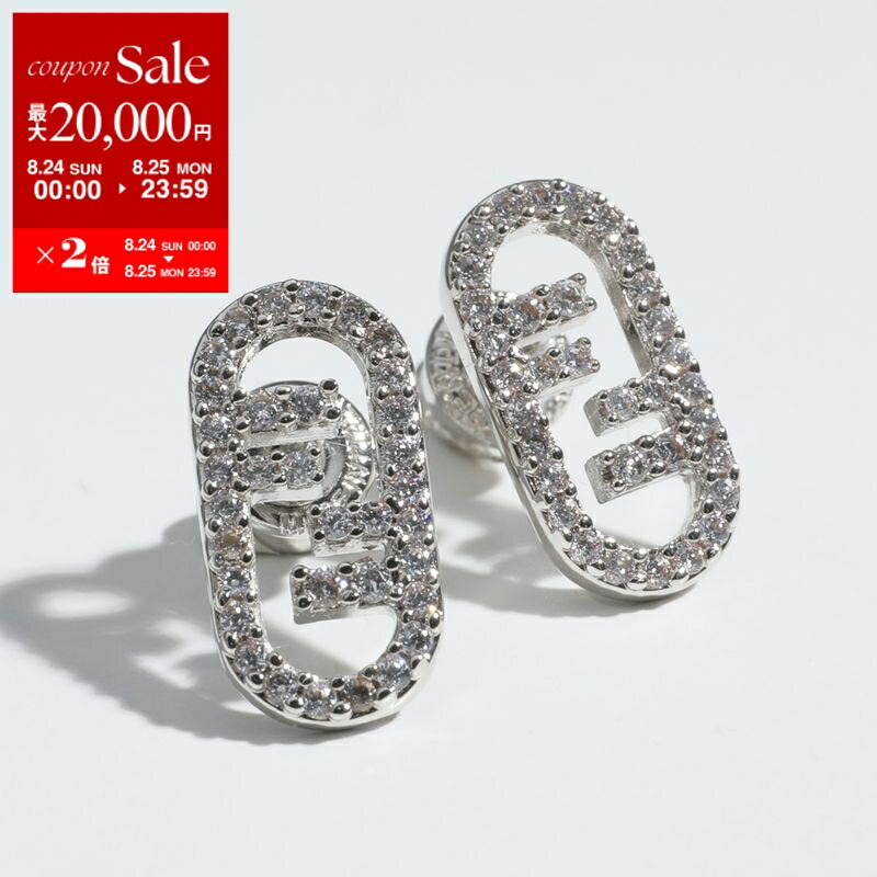 【FENDI】【片耳】ズッカ柄 シルバーピアス FENDI】【片耳】ズッカ柄 シルバーピアス