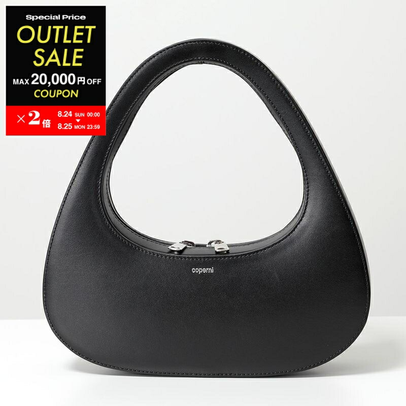 Coperni ブラックレザーショルダーバッグ Coperni レザーショルダーバッグ | ブラック | FARFETCH JP
