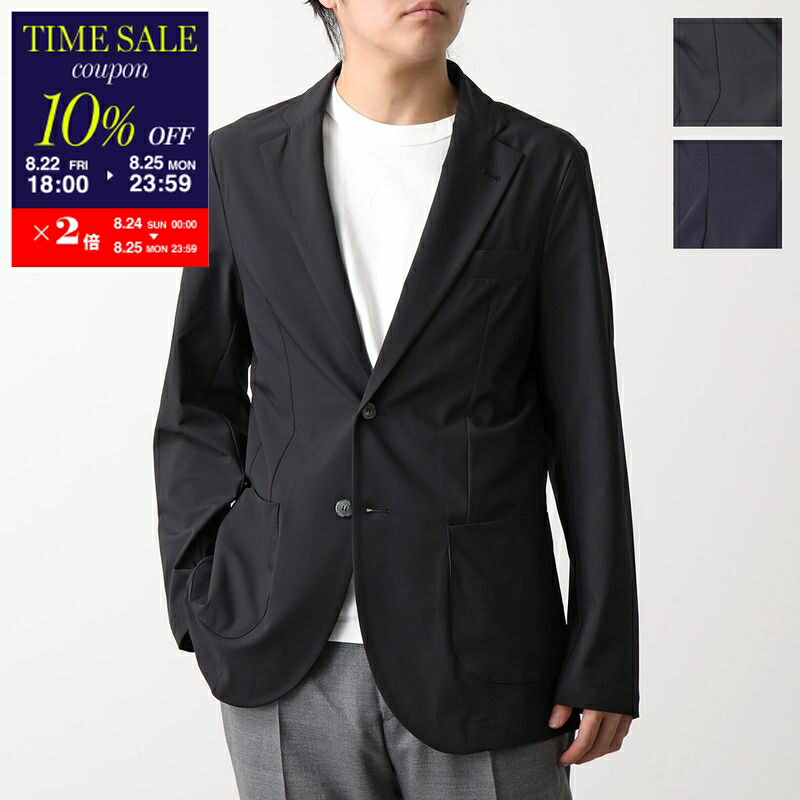 エンポリオ アルマーニ L ノーカラー ジャケット ストレッチ 伸縮性 パープル EMPORIO ARMANI (エンポリオアルマーニ) フルジップ スタンド