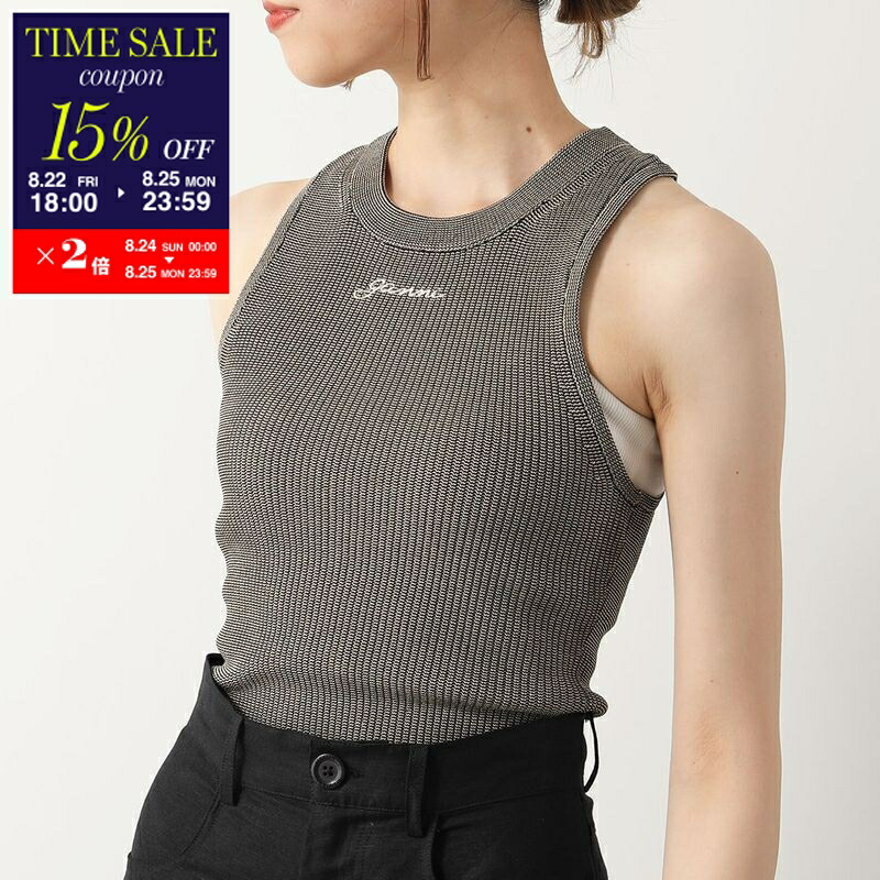楽天市場】GANNI ガニー ビスチェ Drapey Melange Sleeveless