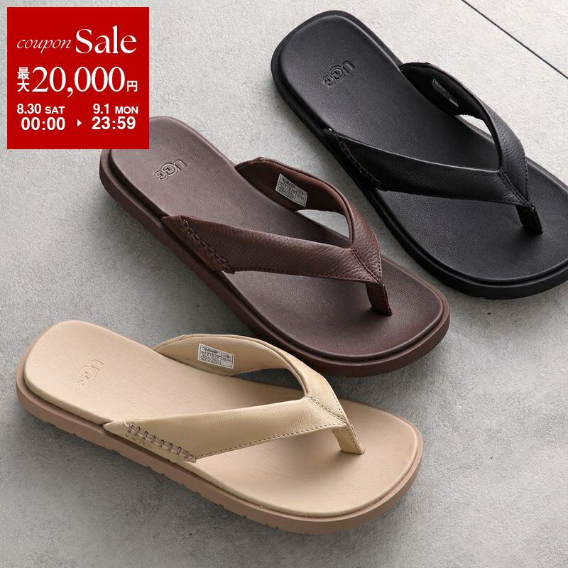 楽天市場】UGG アグ サンダル SEASIDE FLIP LEATHER 1102690