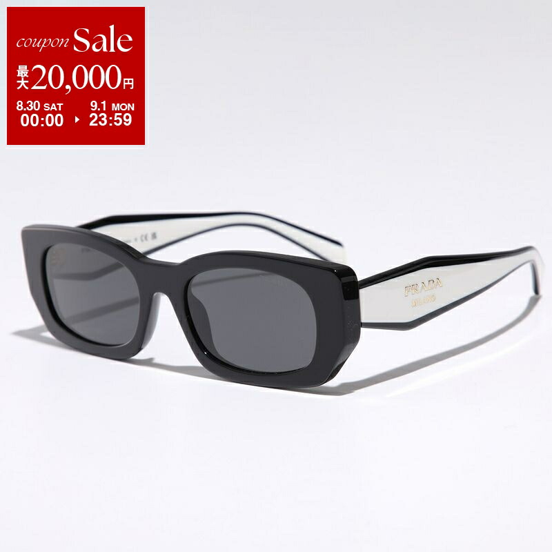 PRADA プラダ SPR 24Z-F 57□14 サングラス　ブラックホワイト PRADA プラダ SPR 24Z-F 57□14 サングラス ブラックホワイト