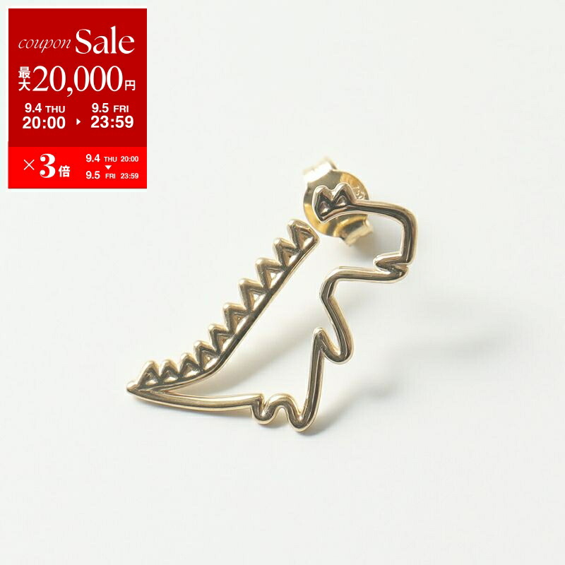 【いー４ RM】美品　ALIITA アリータ　DINO　PUROネックレス 恐竜 aliita-necklace-dinosaur-gold-