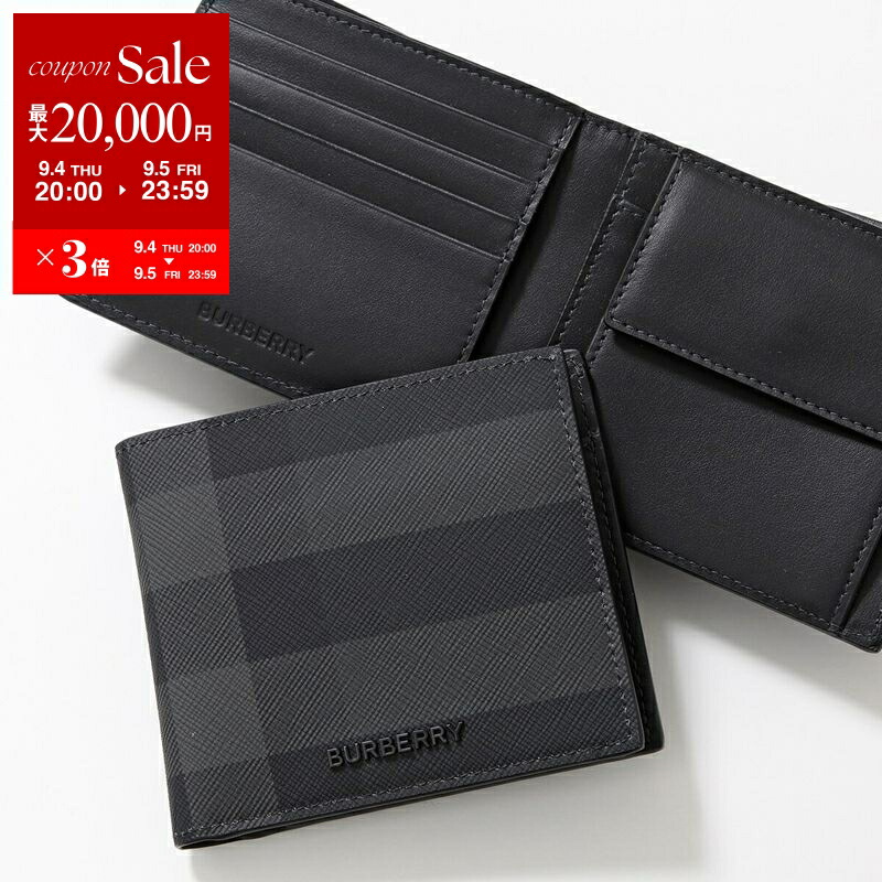 M07/016 BURBERRY バーバリー 二つ折り財布 ブラック バーバリー BURBERRY 二つ折り財布 ローラ コンパクト財布