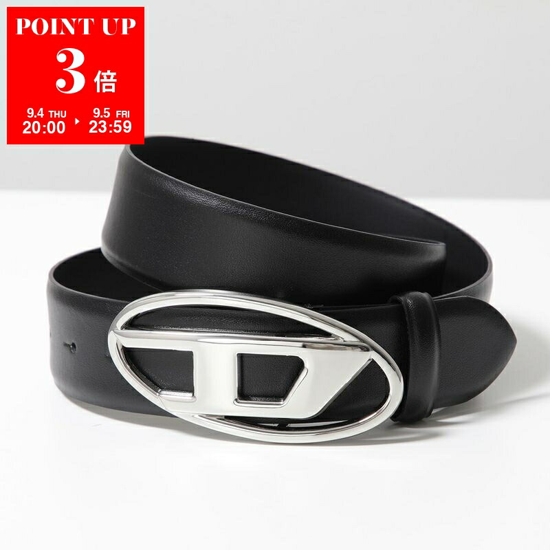 DIESEL ブラック ベルト ロゴバックル Diesel Belt - Black - Women | X08727PR666H6528 | thebs.com